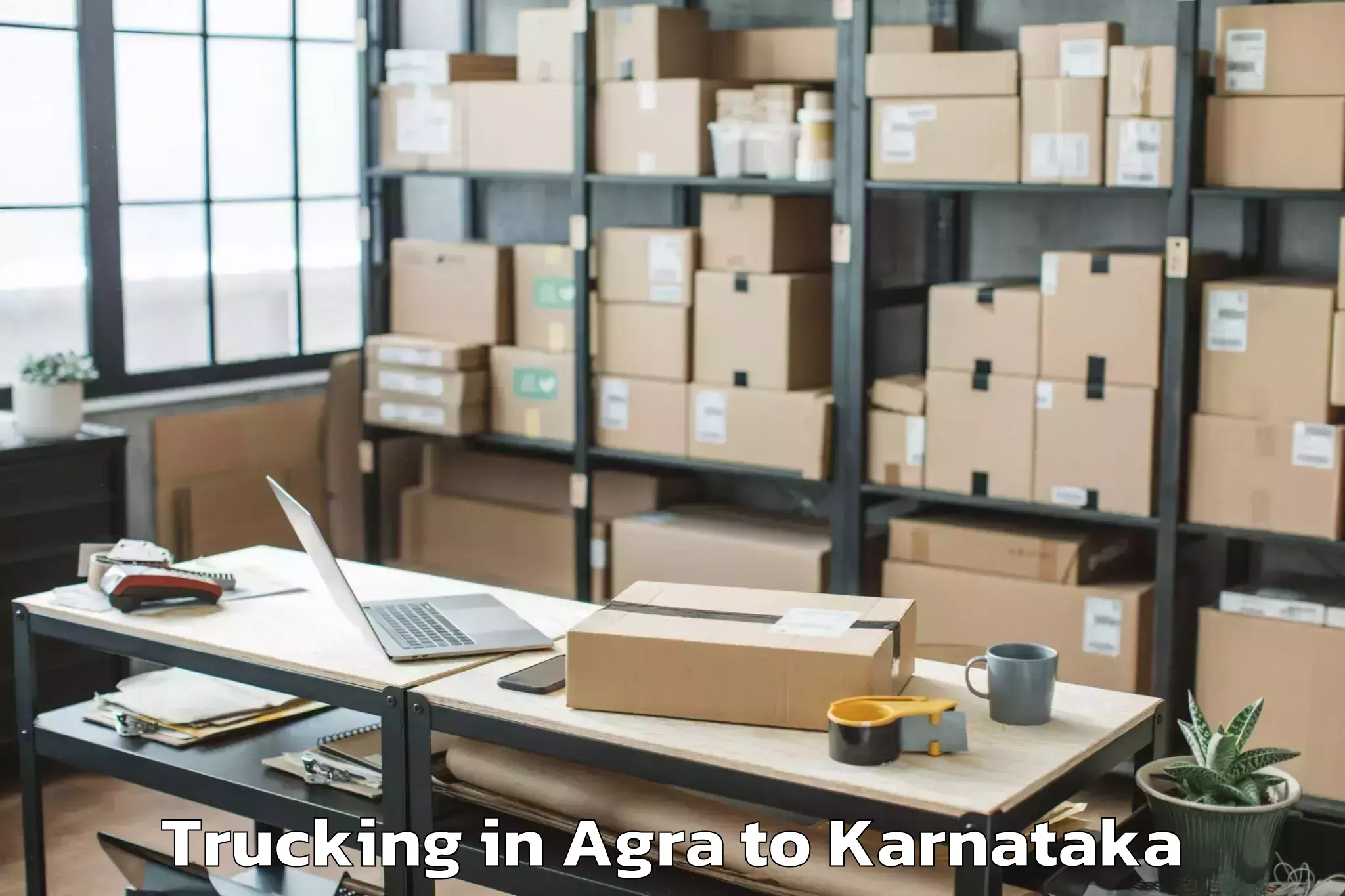 Leading Agra to Bellur Trucking Provider